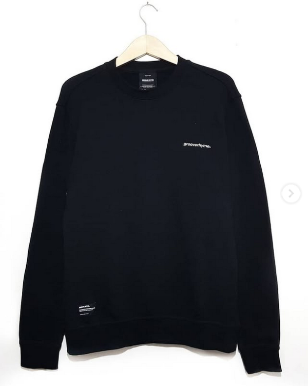 Crewneck Black "Grooverhyme"